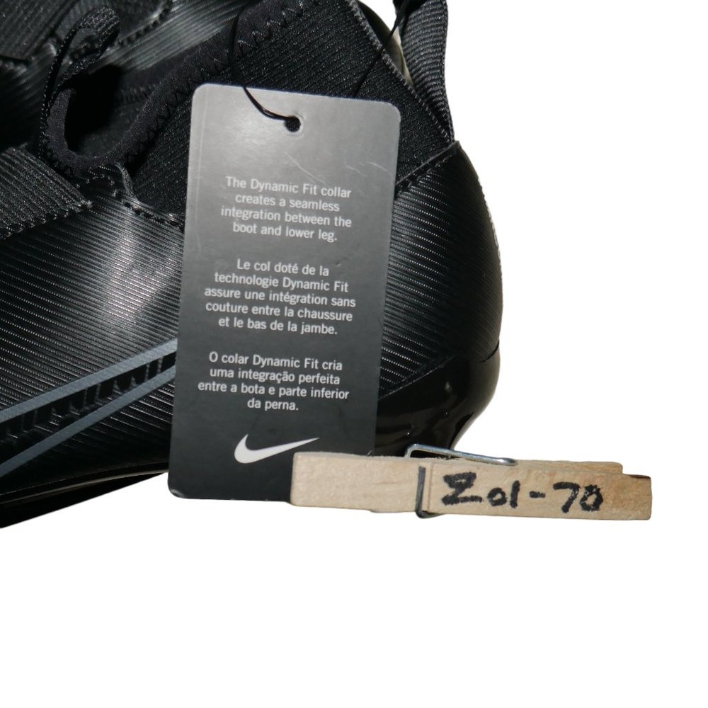 Nike Jr. Mercurial Superfly 9 Youth Size 1Y Soccer Cleats Football Black/Neon - Picture 5 of 10